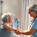 Care agency for bathing dressing loved one